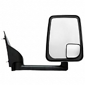 Velvac Exterior Mirror Manual Rectangular Black - 714532