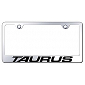 Automotive Gold License Plate Frame - Silver Stainless Steel - LFTAUEC