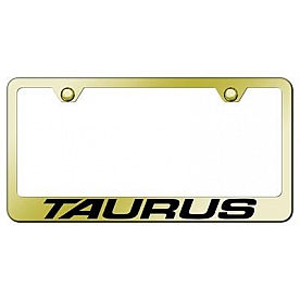 Automotive Gold License Plate Frame - Gold Stainless Steel - LFTAUEG