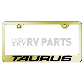Automotive Gold License Plate Frame - Gold Stainless Steel - LFTAUEG