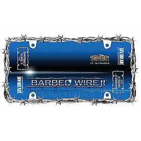 Cruiser License Plate Frame - Barbed Wire Die Cast Zinc - 22230