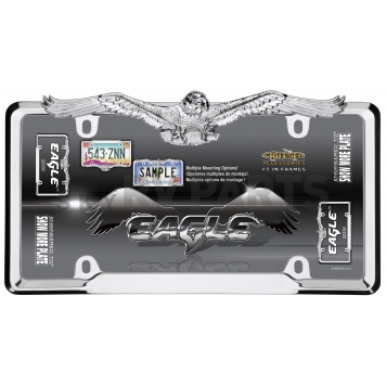 Cruiser License Plate Frame - Eagle Die Cast Zinc - 22330-1