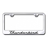 Automotive Gold License Plate Frame - Silver Stainless Steel - LFTHUEC