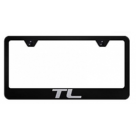 Automotive Gold License Plate Frame - Black Stainless Steel - LFTLEB