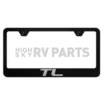 Automotive Gold License Plate Frame - Black Stainless Steel - LFTLEB