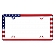 Cruiser License Plate Frame - USA Flag Die Cast Zinc - 23003