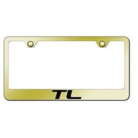 Automotive Gold License Plate Frame - Gold Stainless Steel - LFTLEG