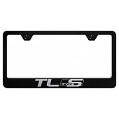 Automotive Gold License Plate Frame - Black Stainless Steel - LFTLSEB