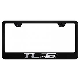 Automotive Gold License Plate Frame - Black Stainless Steel - LFTLSEB