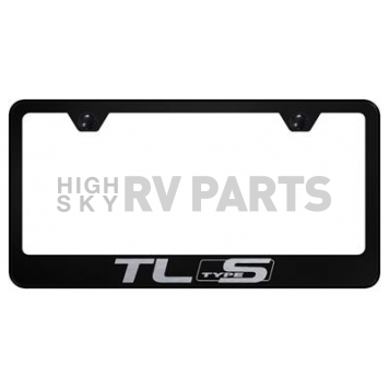 Automotive Gold License Plate Frame - Black Stainless Steel - LFTLSEB