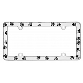 Cruiser License Plate Frame - Paws Die Cast Zinc - 23033