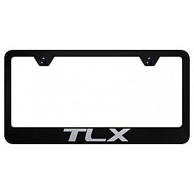 Automotive Gold License Plate Frame - Black Stainless Steel - LFTLXEB