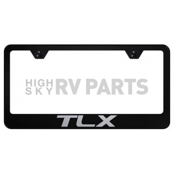 Automotive Gold License Plate Frame - Black Stainless Steel - LFTLXEB