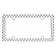 Cruiser License Plate Frame - Diamond Plate Die Cast Zinc - 30830