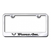 Automotive Gold License Plate Frame - Silver Stainless Steel - LFTRAEC