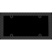 Cruiser License Plate Frame - Diamond Plate Die Cast Zinc - 30850