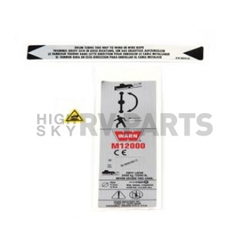 Warn Winch Label - 38424