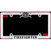 Cruiser License Plate Frame - Firefighter Chrome Plated - 30936