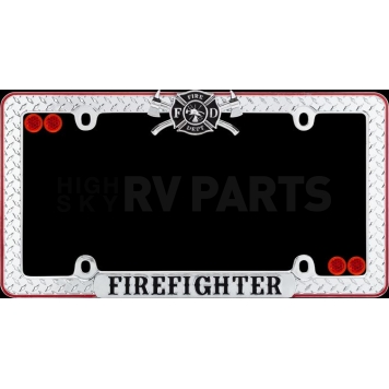 Cruiser License Plate Frame - Firefighter Chrome Plated - 30936