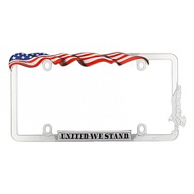 Cruiser License Plate Frame - United We Stand Plastic - 31030
