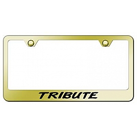 Automotive Gold License Plate Frame - Gold Stainless Steel - LFTRIEG