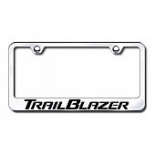 Automotive Gold License Plate Frame - Silver Stainless Steel - LFTRLEC