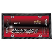 Cruiser License Plate Frame - Carbon Fiber Strips Die Cast Zinc - 58098
