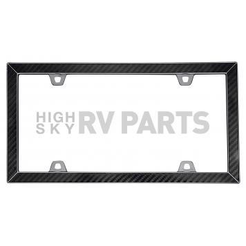Cruiser License Plate Frame - Carbon Fiber Strips Die Cast Zinc - 58098-1