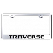 Automotive Gold License Plate Frame - Silver Stainless Steel - LFTRVEC