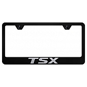 Automotive Gold License Plate Frame - Black Stainless Steel - LFTSXEB