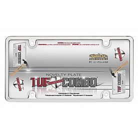 Cruiser License Plate Frame - Tuf Bubble Shield Die Cast Zinc - 62031