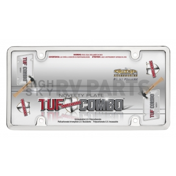 Cruiser License Plate Frame - Tuf Bubble Shield Die Cast Zinc - 62031