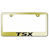 Automotive Gold License Plate Frame - Gold Stainless Steel - LFTSXEG