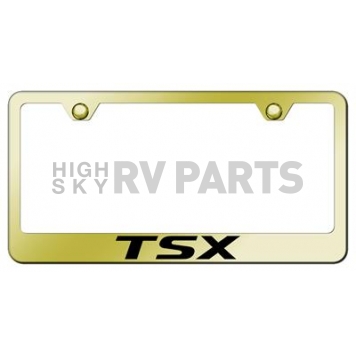 Automotive Gold License Plate Frame - Gold Stainless Steel - LFTSXEG