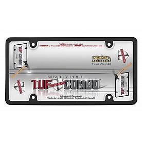 Cruiser License Plate Frame - Tuf Bubble Shield Die Cast Zinc - 62051