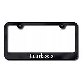 Automotive Gold License Plate Frame - Black Stainless Steel - LFTUREB