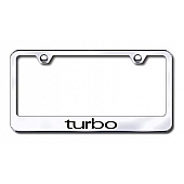 Automotive Gold License Plate Frame - Silver Stainless Steel - LFTUREC