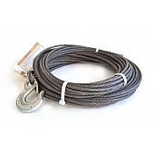 Warn Winch Cable - 100 Feet x 1/4 Inch Galvanized Steel - 24893
