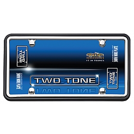 Cruiser License Plate Frame - Two Tone Die Cast Zinc - 63350