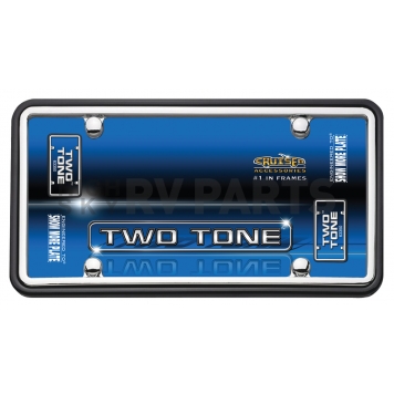Cruiser License Plate Frame - Two Tone Die Cast Zinc - 63350