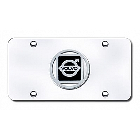 Automotive Gold License Plate - Volvo Logo Stainless Steel - VOLCC