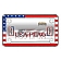 Cruiser License Plate Frame - USA Flag Die Cast Zinc - 77203