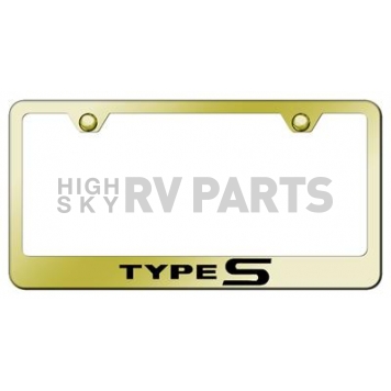 Automotive Gold License Plate Frame - Gold Stainless Steel - LFTYPEG