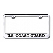 Automotive Gold License Plate Frame - Silver Stainless Steel - LFUSCGEC
