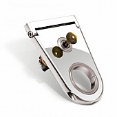 Vintage Parts Steering Column Mount - Chrome Plated Aircraft Grade Alloy Silver - 61977