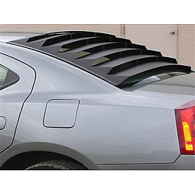 Astra/Hammond Window Louver Rear Window Aluminum Black - 10613
