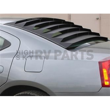 Astra/Hammond Window Louver Rear Window Aluminum Black - 10613