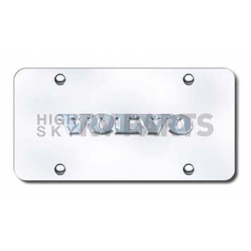 Automotive Gold License Plate - Volvo Stainless Steel - VOLNCC