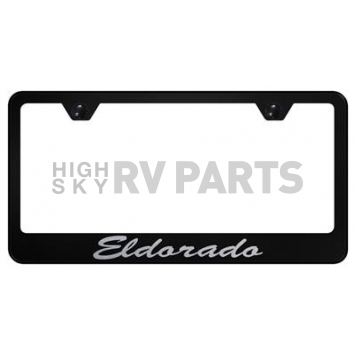 Automotive Gold License Plate Frame - Black Stainless Steel - LFSELDEB