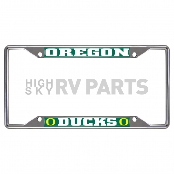 Fan Mat License Plate Frame - University Of Oregon Logo Metal - 14925